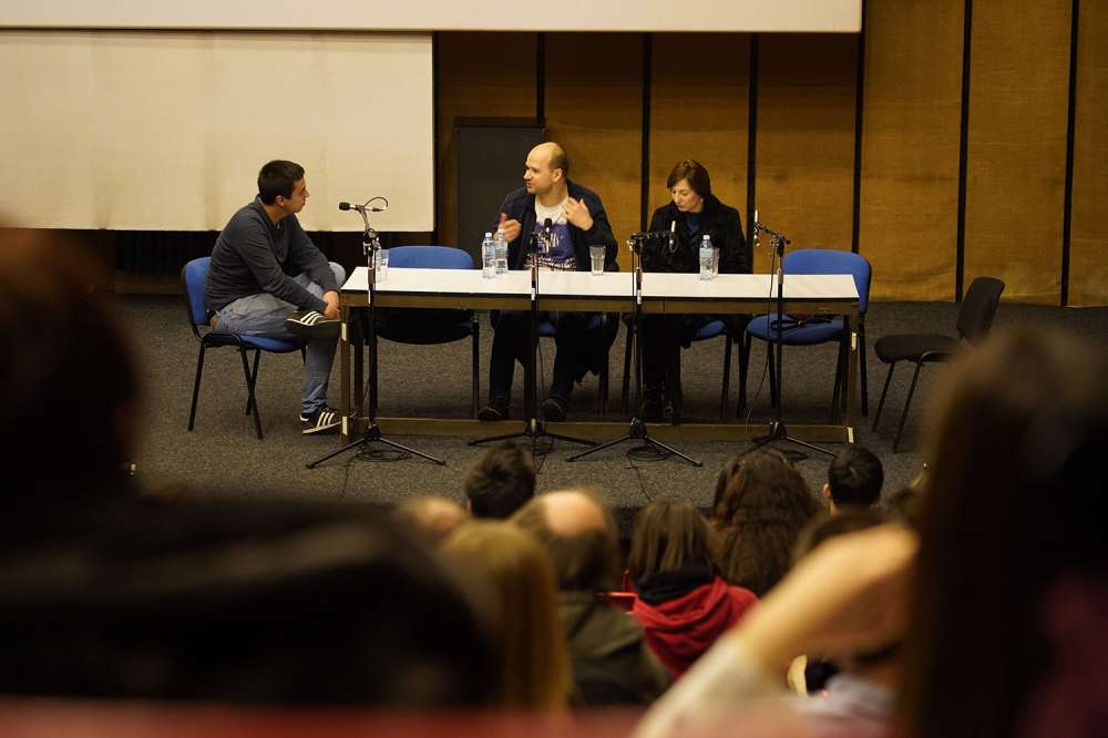 Director Jure Pavlović and actress Daria Lorenci