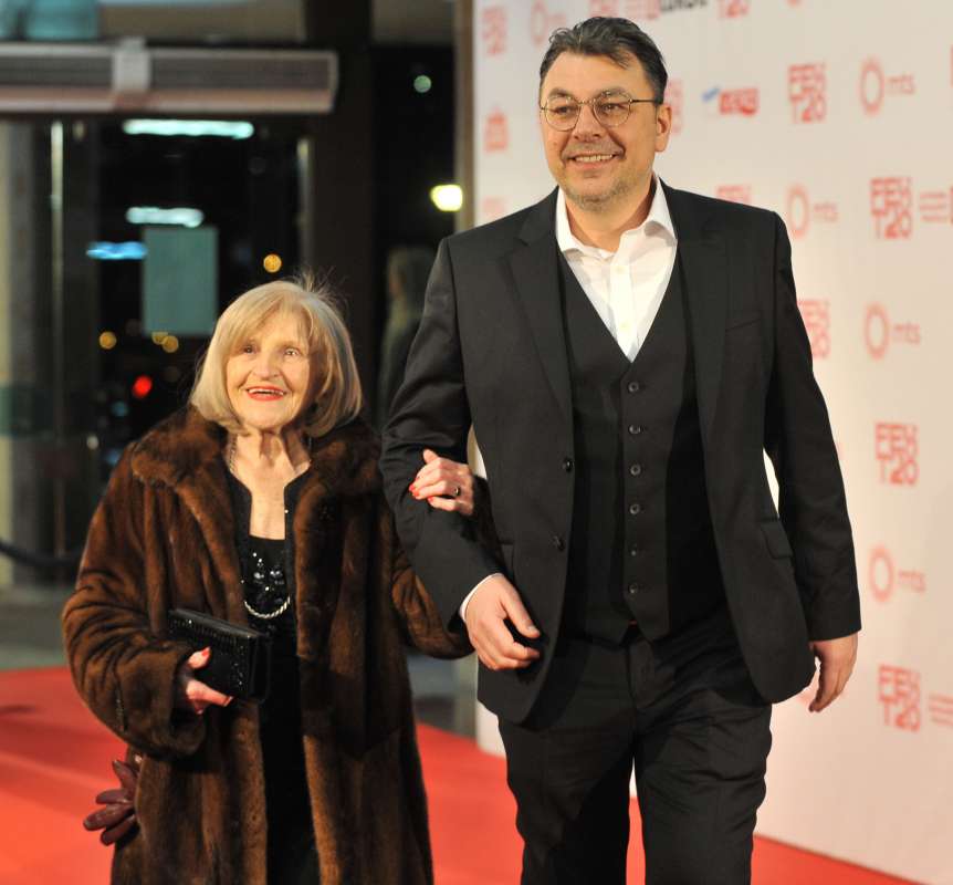 MIra Banjac i Jugoslav Pantelić, umetnički direktor FEST-a